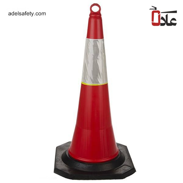 مخروط حلقه دار ترافیکی مدل 80 سانتی متری